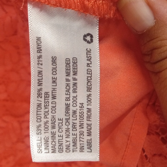 Merona Women's Elegant Pink Lace Top Size Medium - Picture 6 of 6